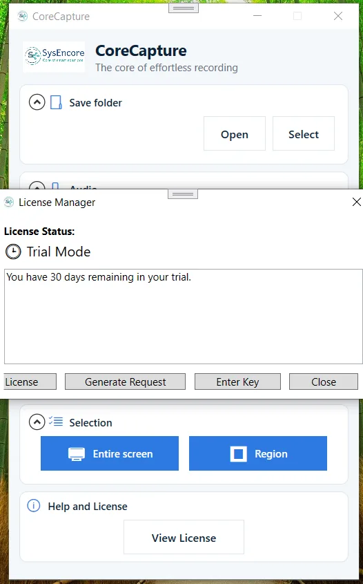 CoreCapture Studio UI